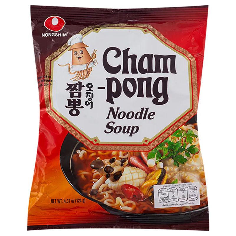Mì Ăn Liền Hàn Quốc Nongshim Cay Shin ramyun/Chapaguri Siêu Cay/Champong Mực/Shin KimChi gói140G