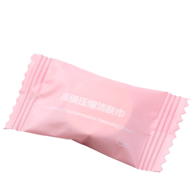 Gói 10 Khăn lau mặt cotton dạng nén dùng một lần sử dụng khi đi du lịch hoạt động ngoài trời