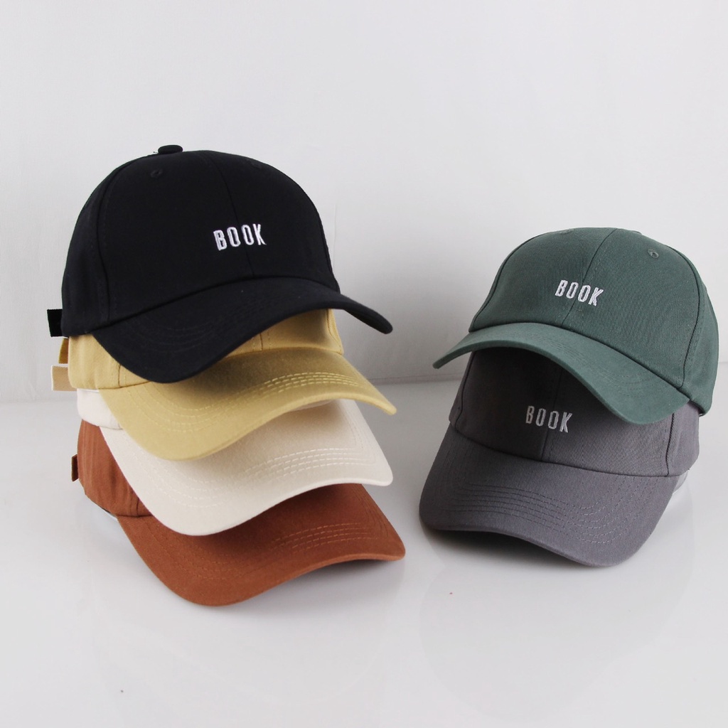 Mũ lưỡi trai Book,Nón kết nhiều màu phong cách Ulzzang form unisex nam nữ