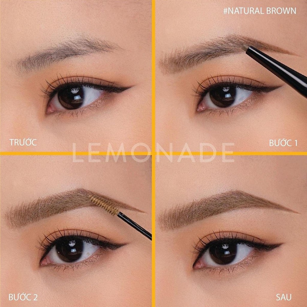 Chì kẻ mày 2 đầu LEMONADE Wigi Dual Eyebrow 2.75g