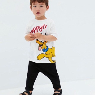 Áo phông cún trắng zara xuất xịn