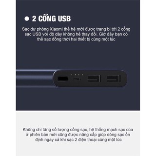Sạc dự phòng xiaomi gen 2