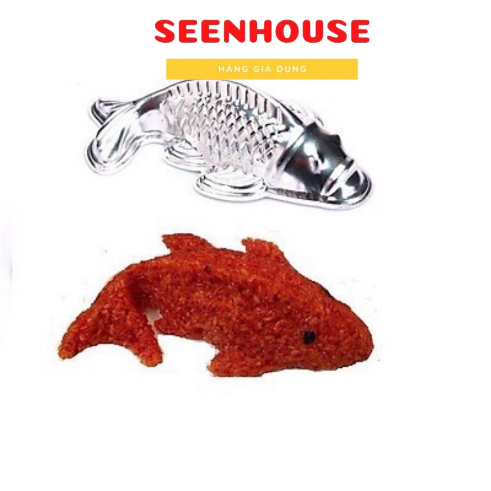 Khuôn cá chép nhôm làm rau câu, xôi, bánh trung thu