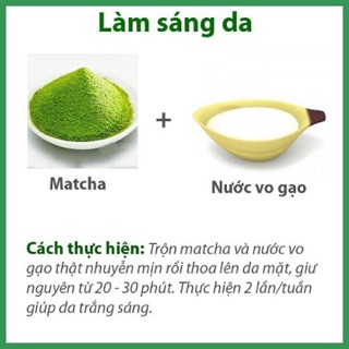 1Kg Bột trà xanh nguyên chất, trà xanh sữa non 𝗗𝘂̛𝗼̛̃𝗻𝗴 𝗗𝗮 Trắng Sáng