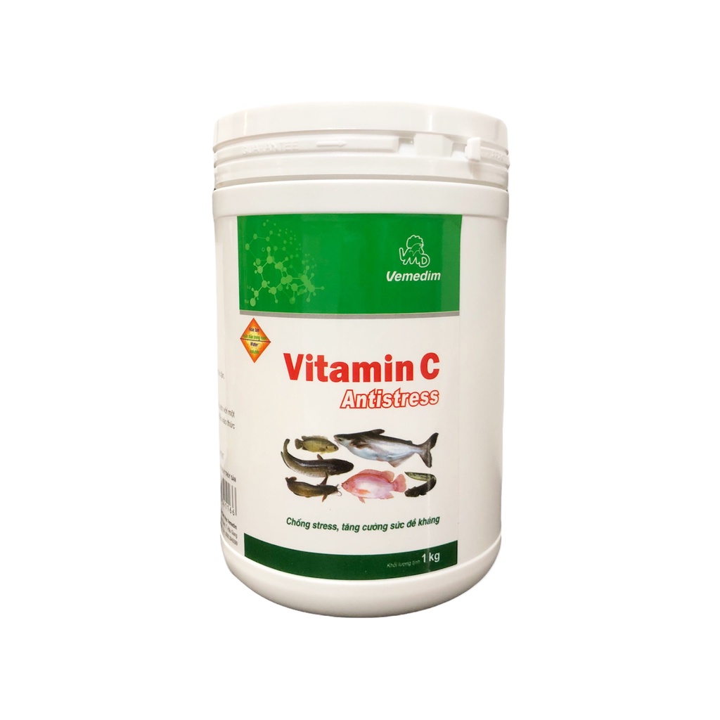 VEMEDIM Vitamin C Antistress cá ( tan)  - Chống stress, tăng cường sức đề kháng lon 1kg,Lonton store