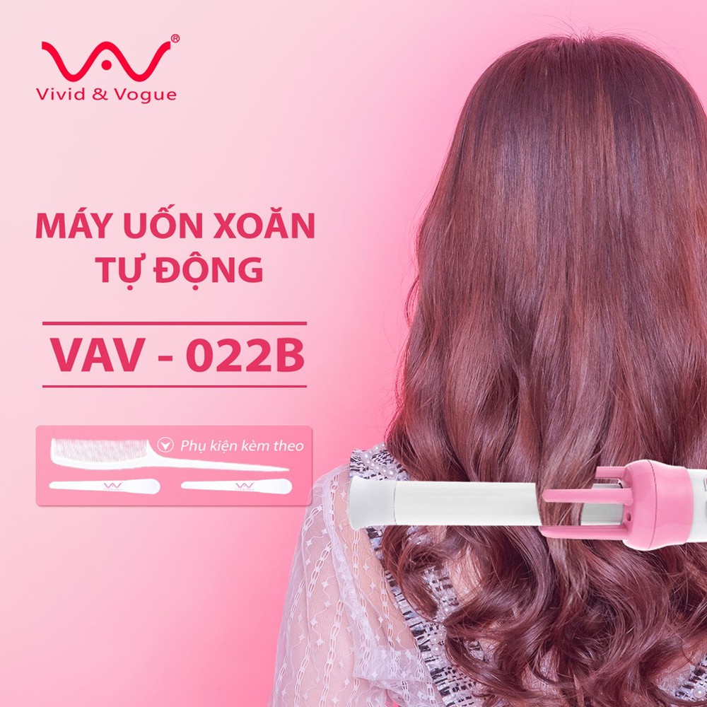 Vivid&amp;Vogue chính hãng, Máy uốn tóc xoăn tự động cao cấp - Bảo Hành 1 Năm