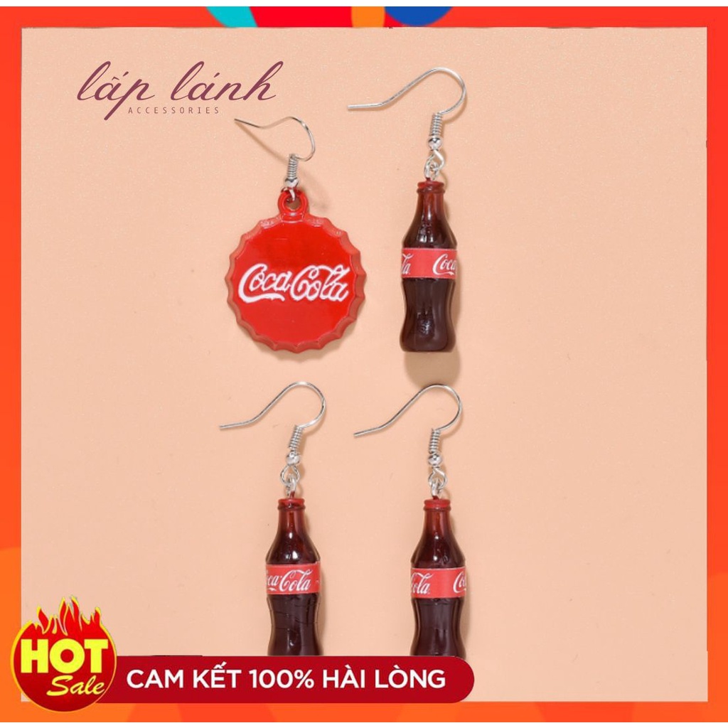 [CÓ SẴN] BÔNG TAI KHUYÊN TAI HÌNH COKE CÁ TÍNH DỄ THƯƠNG ĐỘC LẠ NỔI BẬT 214BT092