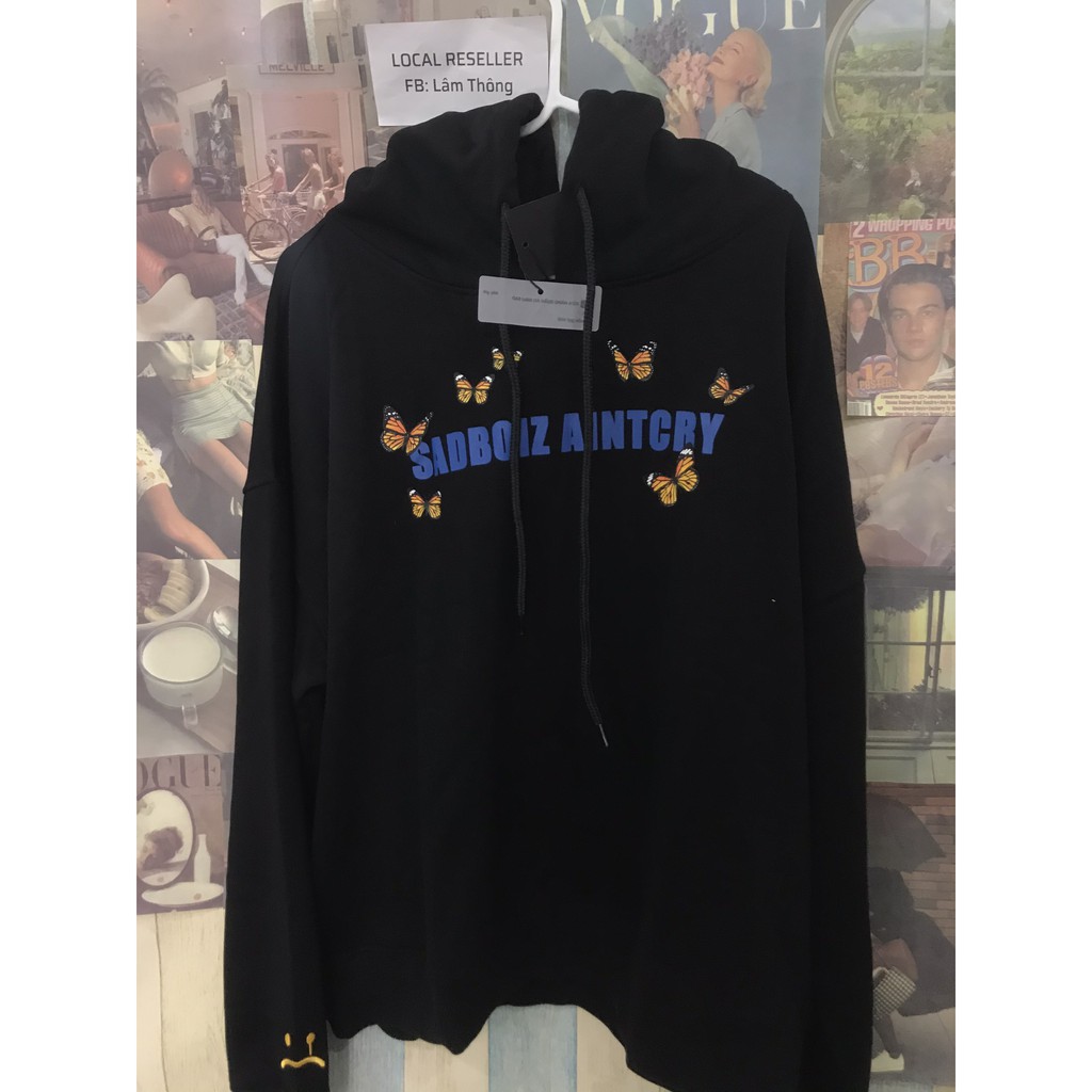 Các mẫu Áo Khoác SADBOIZ, VIBES HOODIE ZIPPER (casual) (siganture) (DREAMY BUTTERFLY HOODIE) mua 2 áo tặng ngay túi tote | WebRaoVat - webraovat.net.vn