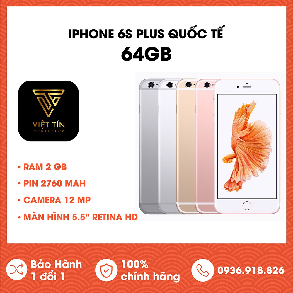 Bán điện thoại iPhone 6S Plus Quốc Tế 64gb và  fullbox