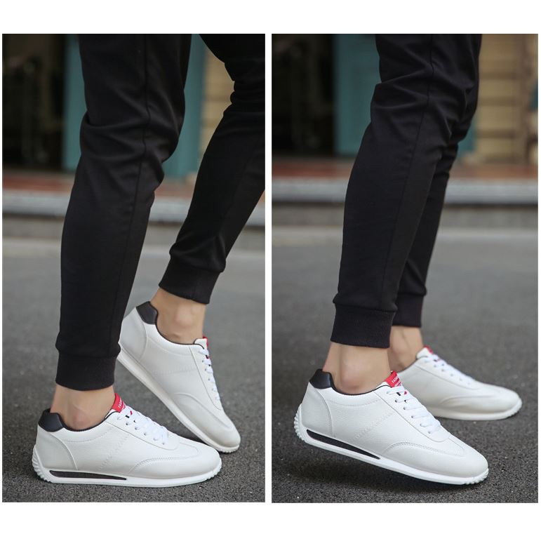 [💥FREESHIP💥]Giày Da Trắng Nam Thể Thao Cao Cấp - Giày Nam Cổ Thấp Đẹp Giá Rẻ Trẻ Trung Bảo Hành 12 Tháng | BigBuy360 - bigbuy360.vn