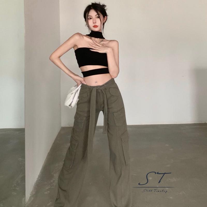 Áo Croptop Không Tay Hở Lưng Màu Trơn Thời Trang Mùa Hè cy03 Cho Nữ