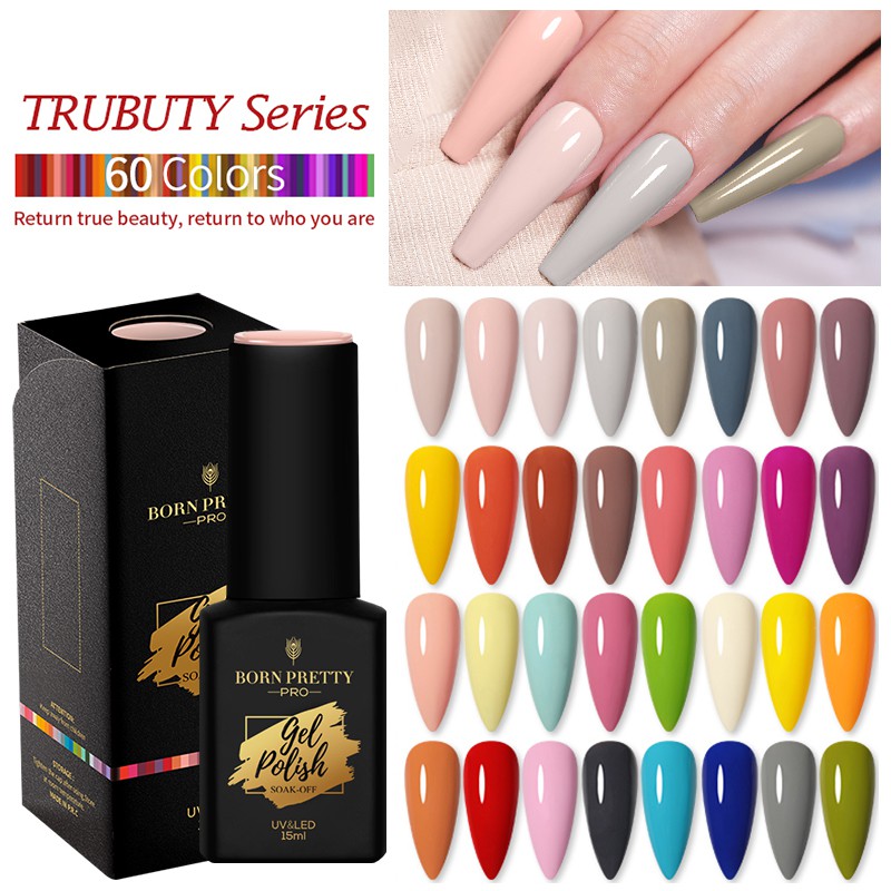 Sơn móng tay BORN PRETTY dạng gel trong suốt 15ml