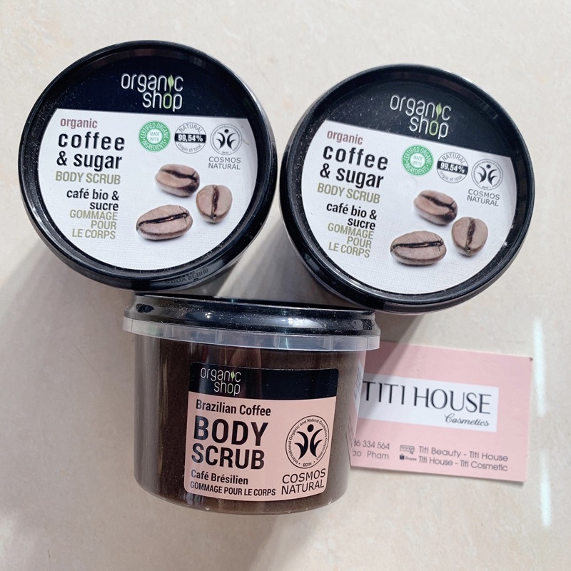 Tẩy Tẩy Tế Bào Chết Toàn Thân Organic Shop Organic Coffee & Sugar Body Scrub (Bản Châu Âu)