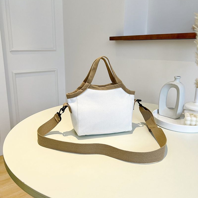 Túi Xách Canvas Đựng Hộp Cơm Trưa Thiết Kế Đơn Giản Phong Cách Nhật Bản