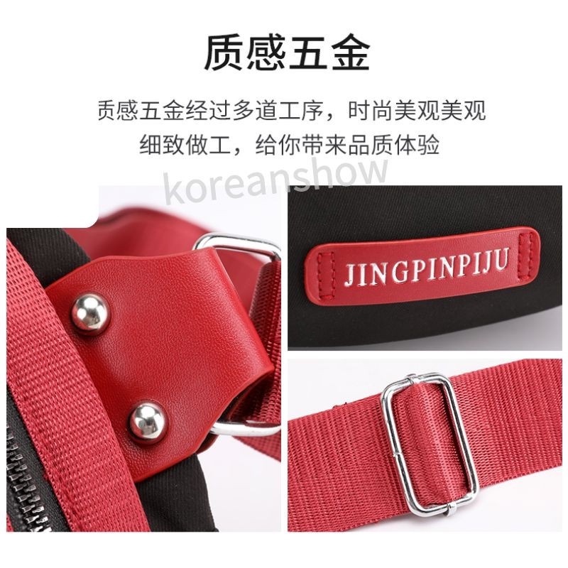 Túi Xách Nữ ĐẹpTúi đeo chéo Túi xách canvas chống thấm nước màu đen phong cách hàn quốc dành cho nữ-73