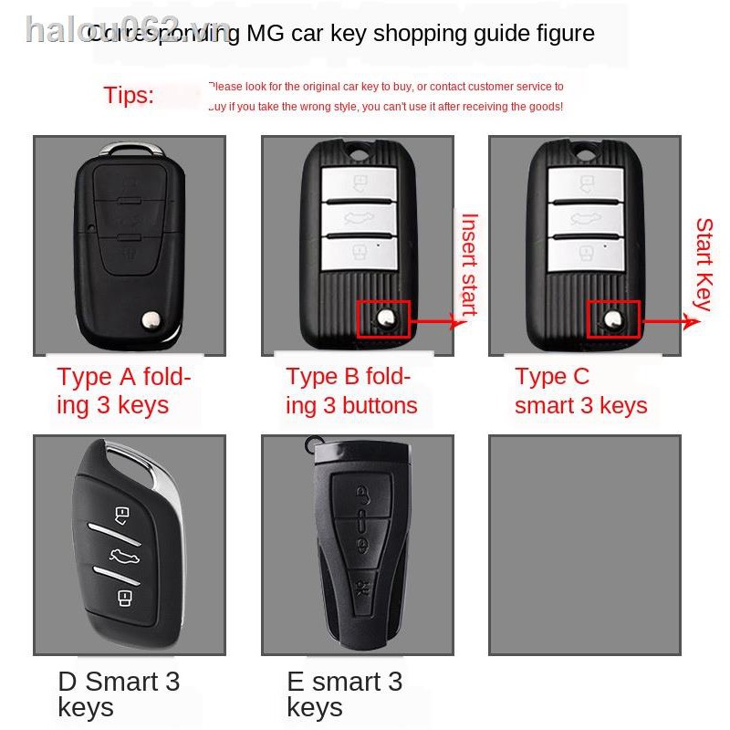 Vỏ Da Bảo Vệ Chìa Khóa Xe Hơi 2019 MG 3/6 zs/hs Ruiteng mg6/gs/gt