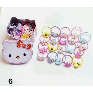 Hộp 40 Dây Cột Tóc Cho Bé ( có mẫu kitty)