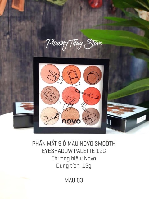 (HÀNG AUTH ) Bảng phấn mắt Novo 9 ô | BigBuy360 - bigbuy360.vn