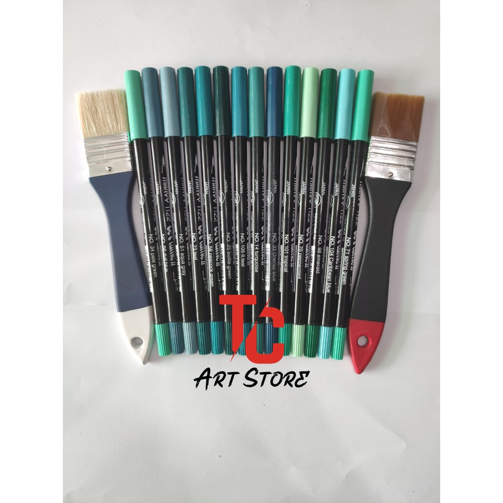 [TC Art Store] (BẢNG 3) Bút Brush Marker Marvy Uchida Le Plume II MÀU SỐ 40-59