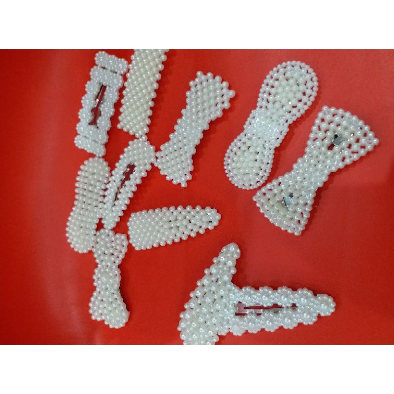 Set 10 kẹp tóc đính hạt cho bạn gái siêu xinh