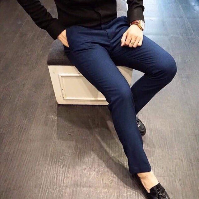 Quần âu nam dáng ôm Hàn Quốc, quần tây nam vải chống xù cao cấp