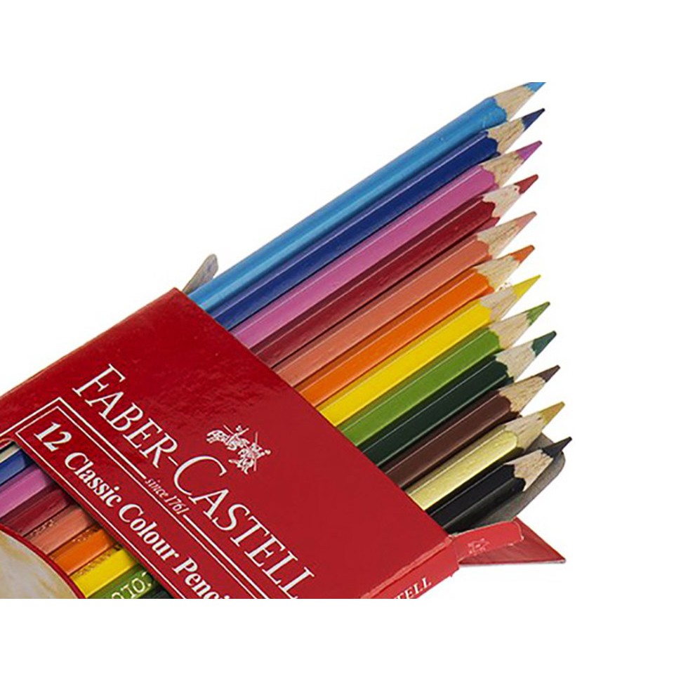 Chì Màu Dài Classic Knight Faber Castell 12 Màu