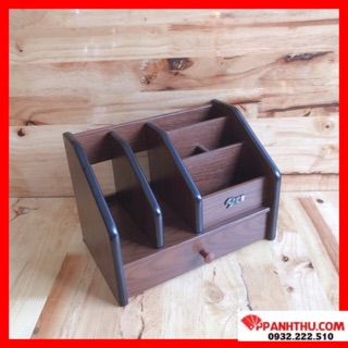 KHAY KỆ CẮM BÚT GỖ HX-1019