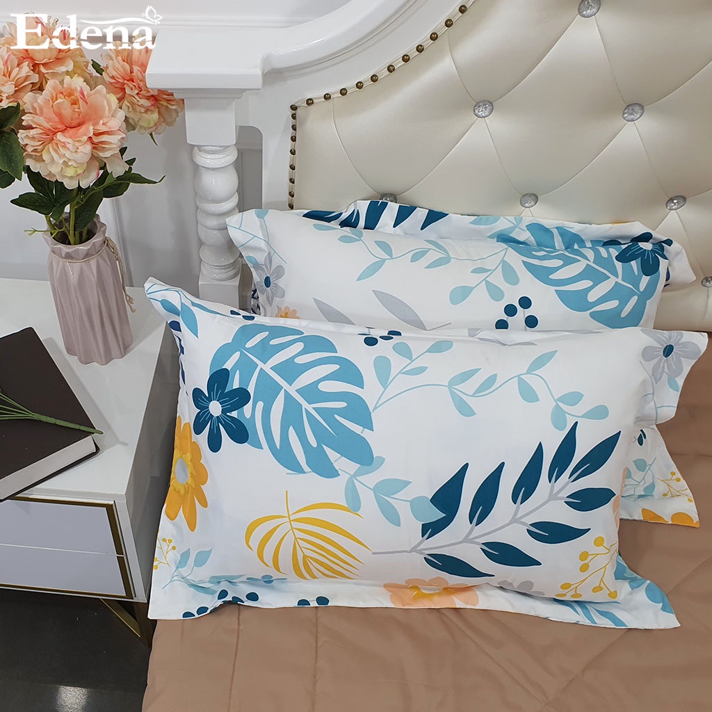 Cặp Vỏ Gối Nằm Edena Basic,chất liệu Micro silk nhiều màu | BigBuy360 - bigbuy360.vn