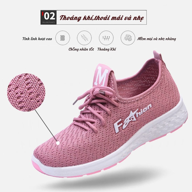 Giày Thể Thao Nữ , Giày Sneaker Nữ F805 Phong Cách Trẻ Trung , Năng Động  -  Màu Đen , Hồng , Đỏ Nâu | BigBuy360 - bigbuy360.vn