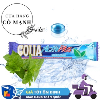 [Thỏi 9 viên] Kẹo Ngậm Golia Activ Plus hương bạc hà nhân syrô thảo dược mát lạnh, sảng khoái