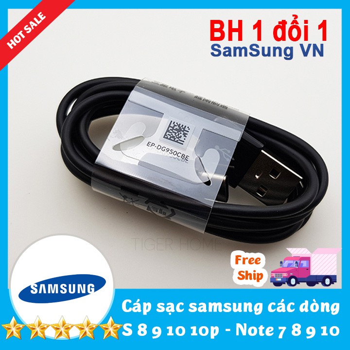 Cáp sạc nhanh USB Type C Galaxy S8, S8+,s9,s9+,Note8,Note9/s10/s10+ Bóc Máy chính hãng Samsung