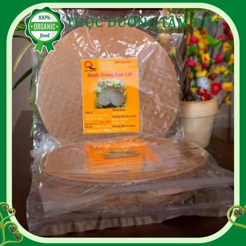 Bánh tráng gạo lứt Quy Nguyên xấp 400g