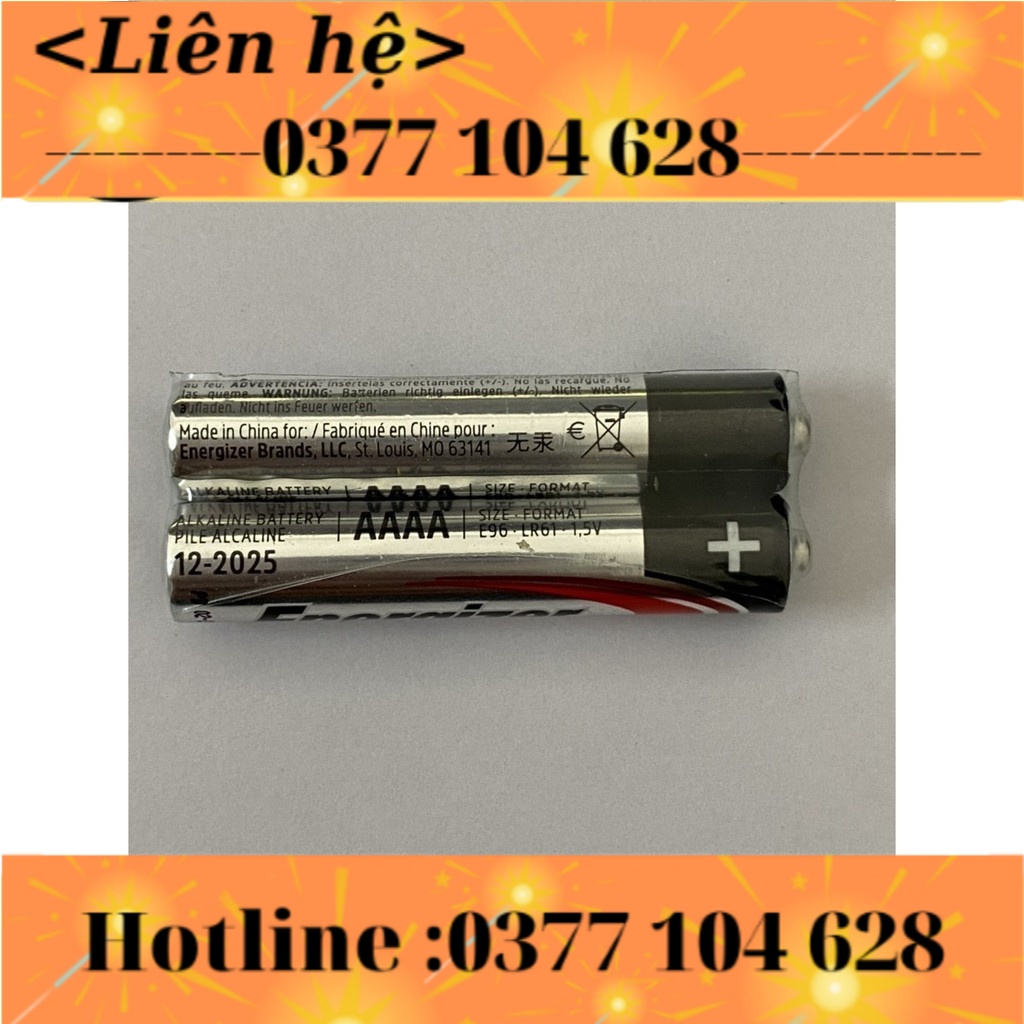 - Pin AAAA 4A Energizer E96 - BP2, Pin AAAA 4A Camelion LR8D425-BP2 _Vỉ 2 viên.