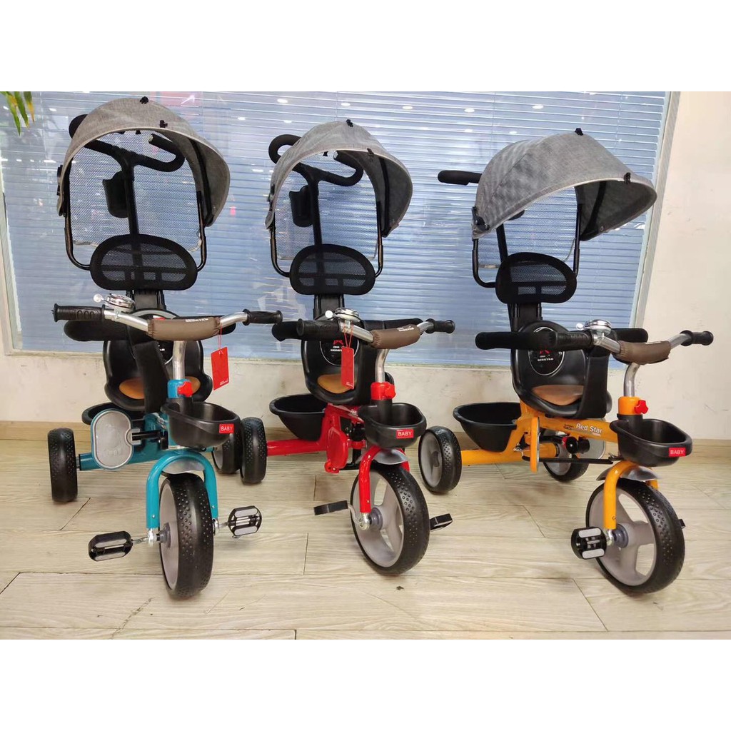 xe đẩy 3 bánh có mái che 2in1