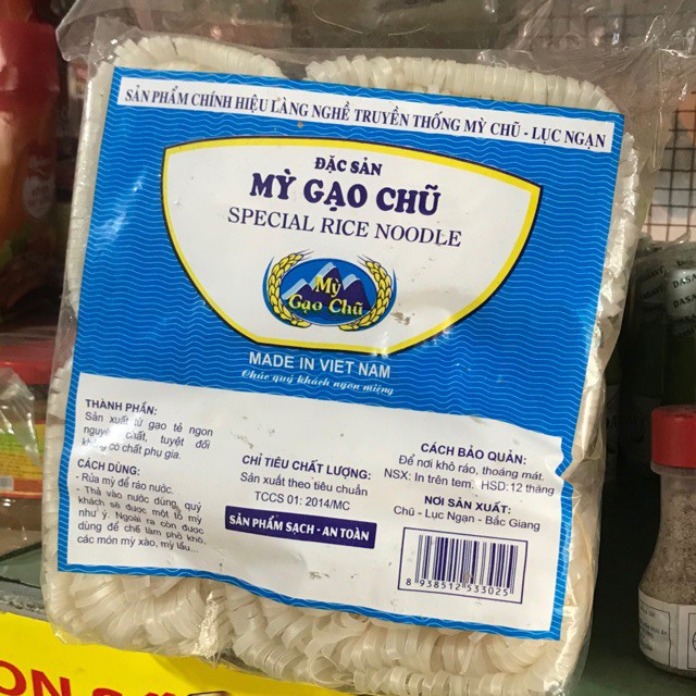 Mỳ Gạo Chũ/ Bánh Đa Chũ Gói 400g- 750g