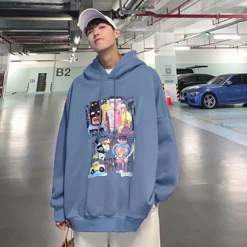 Áo Hoodie Với 3 Màu Hợp Thời Trang Dành Cho Nam M-5Xl