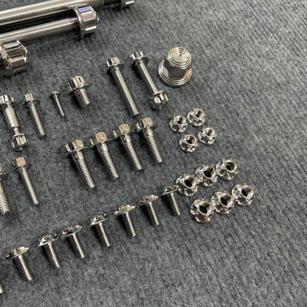 Full Ốc Salaya Cho Exciter 150 (Ex150) Chuẩn Inox304 Siêu Sáng Không Sét Có Bảo Hành