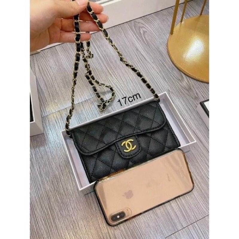 Ví Bóp Nữ Mini Da Hạt, Ví Chà Neo Nữ Đeo Chéo 3 Size