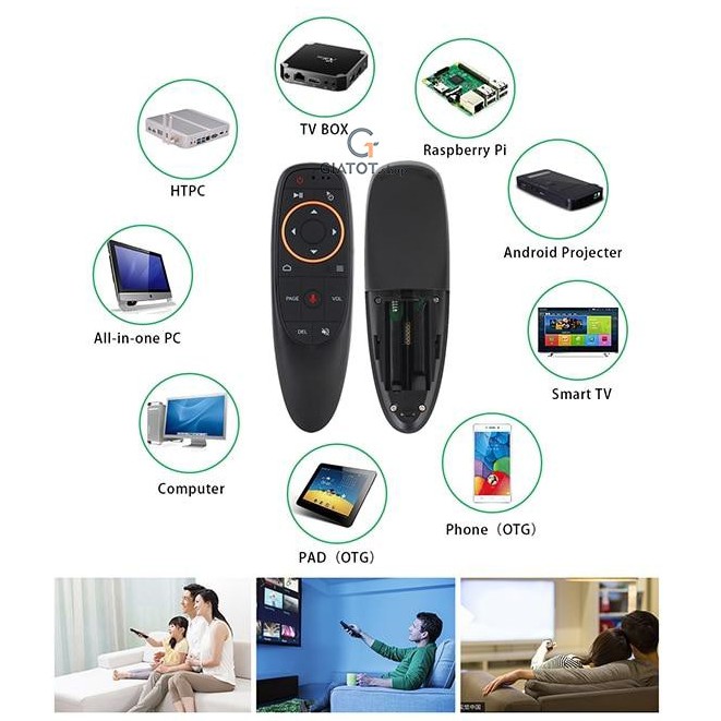  Chuột bay điều khiển giọng nói G10s , Q6 - Dùng cho tivi, đầu thu android box.