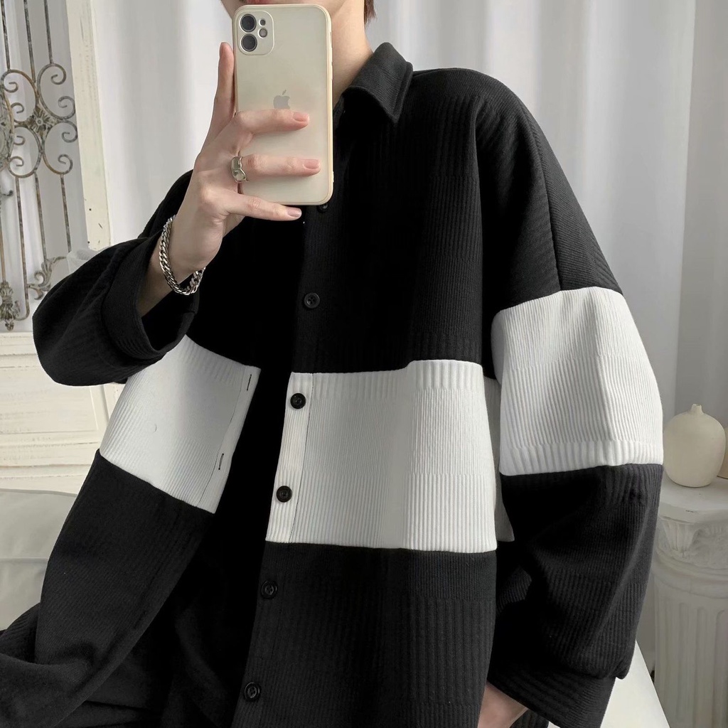 Áo khoác thun tay dài thời trang Hàn Quốc năng động cho nam