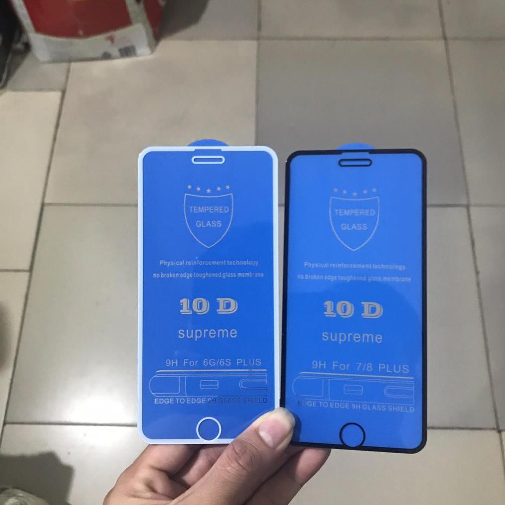 [ XẢ KHO ] Kính Cường Lực Iphone Full Màn 10D - Cường Lực Iphone (Tặng khách giấy lau Khô - Ướt)