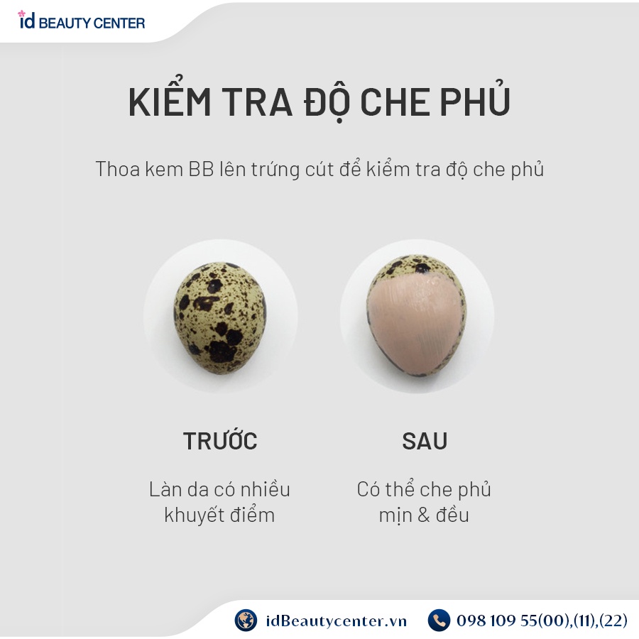 Kem dưỡng có màu BB Cream SPF50+/PA++++ ID Placosmetics 3in1 bảo vệ tái tạo da 30ml