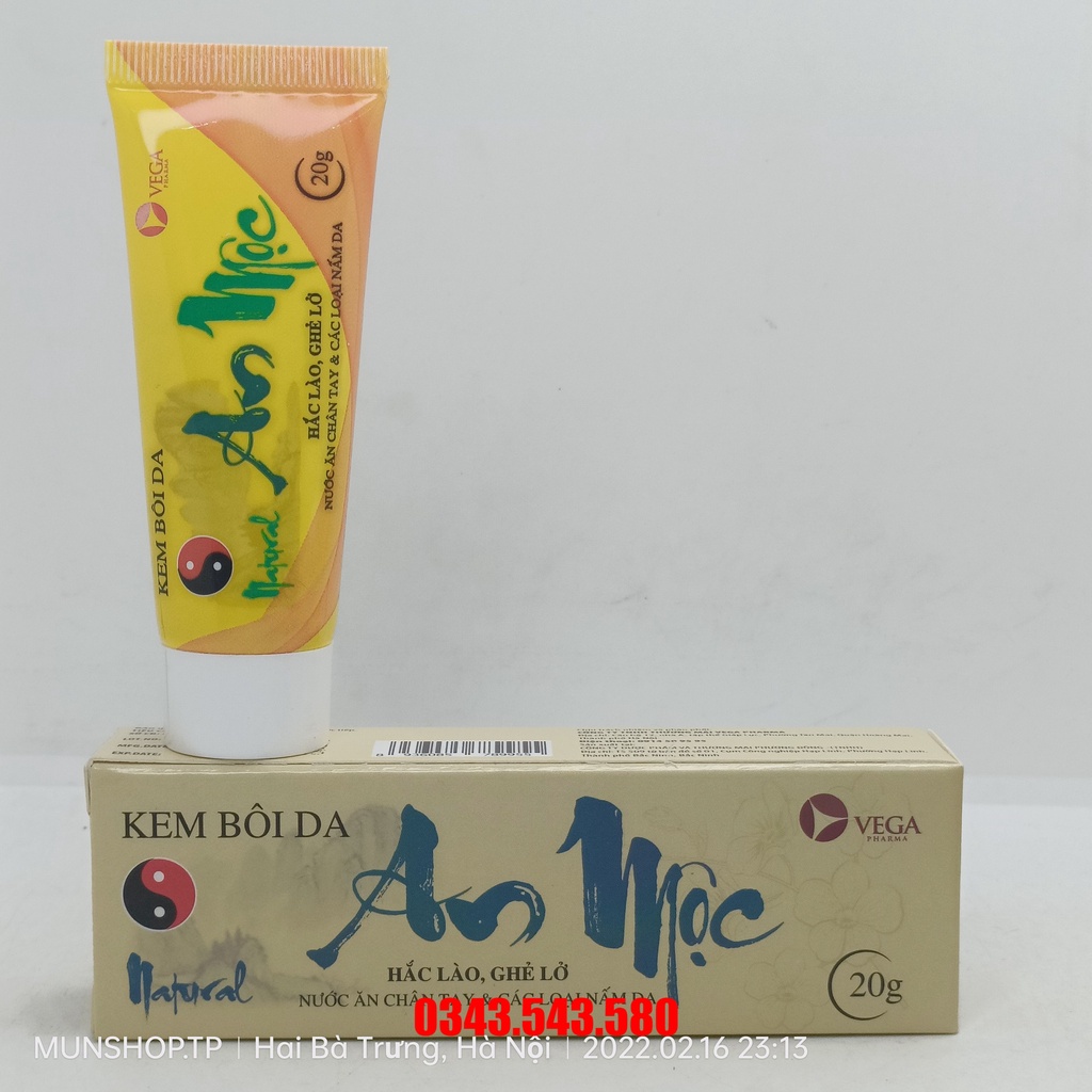 Kem bôi da An Mộc 20g - Nước ăn chân tay và các loại nấm da
