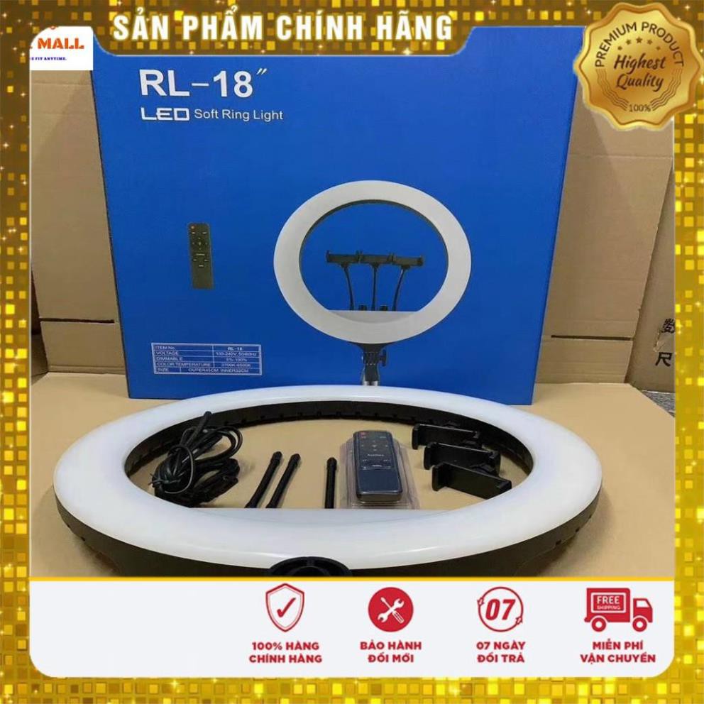 Đèn Livestream size 45 3 kẹp điện thoai, Phù hợp cho Livestream, Spa làm đẹp, tặng kèm chân bảo hành đổi mới