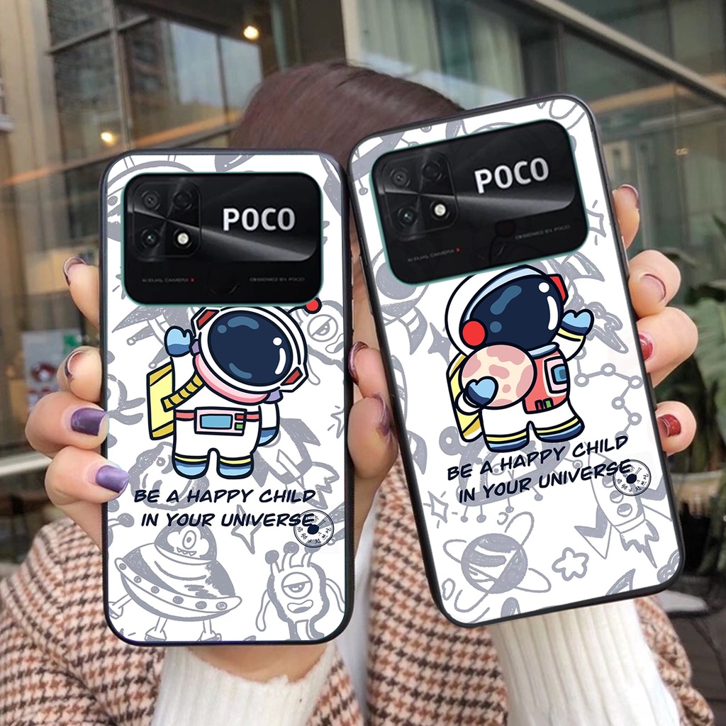 Ốp lưng Xiaomi Poco C40 Bearbrick KAWS cực đẹp PHI hành gia cute siêu hot giá rẻ