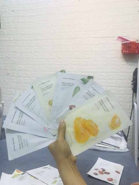 [ Rẻ nhất Shopee ] Mặt nạ NATURE REPUBLIC cấp ẩm sáng da - Hàn Quốc