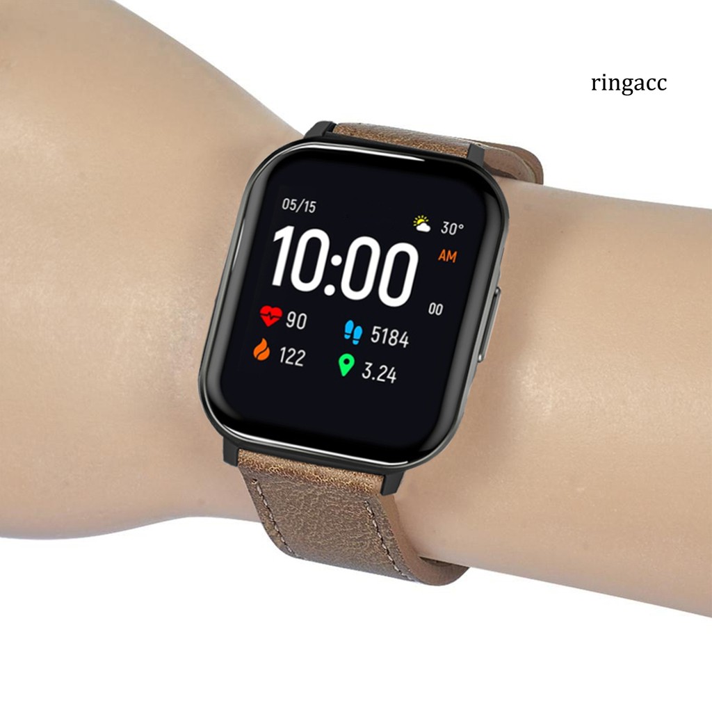 HAYLOU Dây Đeo Đồng Hồ Giả Da Phong Cách Cổ Điển Dành Cho Xiaomi Amilou Ls02