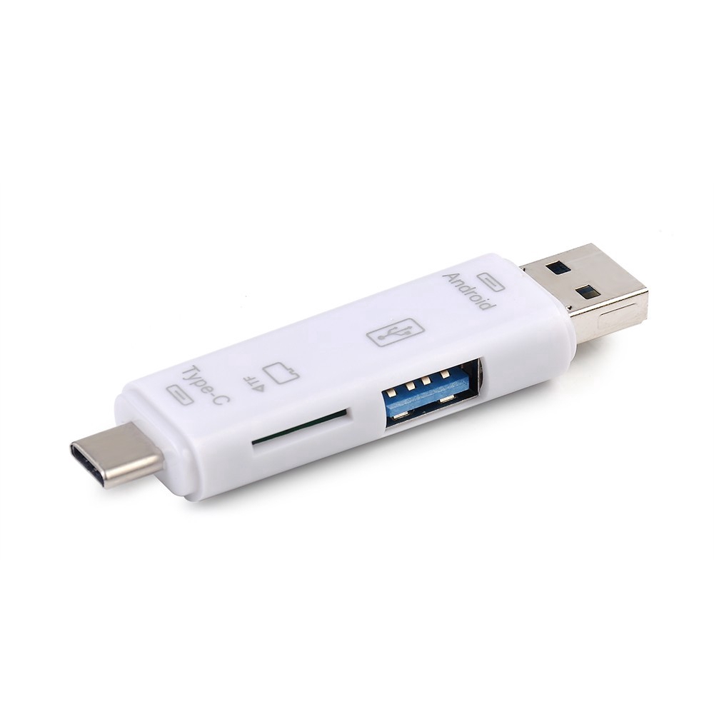 Đầu Đọc Thẻ Nhớ Usb 3.0 Type C / Usb / Micro Usb / Tf Đa Năng 5 Trong 1