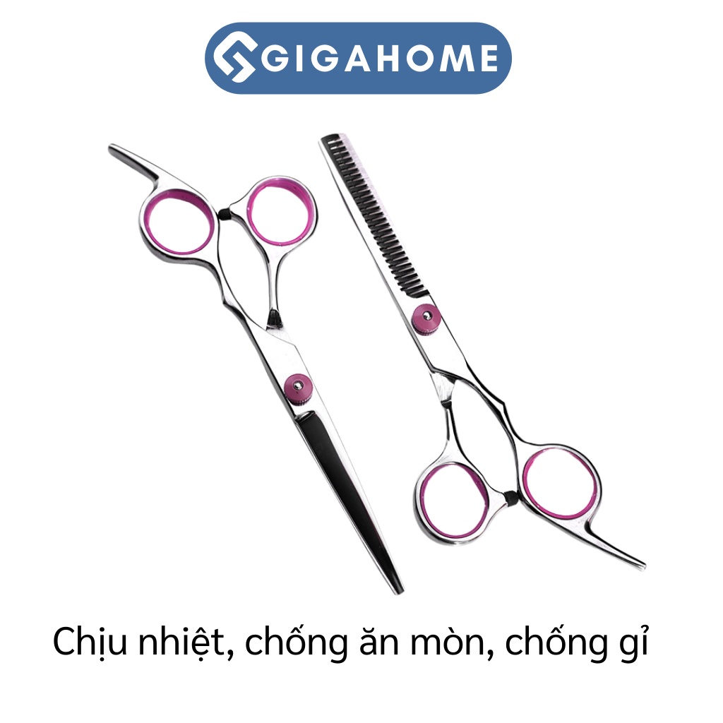 Bộ Kéo Cắt Tóc GIGAHOME Và Phụ Kiện Chuyên Dụng Tặng Kèm Hộp Đựng 8 Món 8283