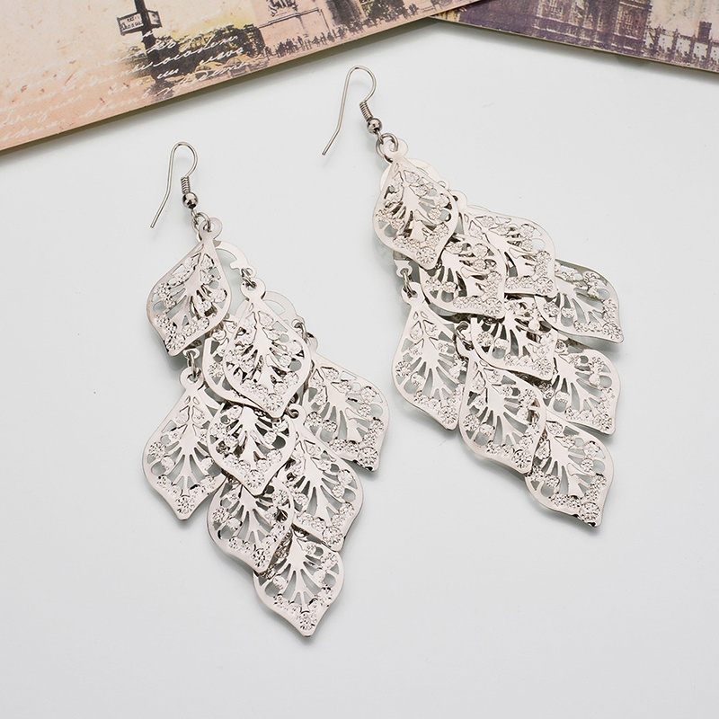 Leaves Dangle Earrings Long Earring for Women Jewelry